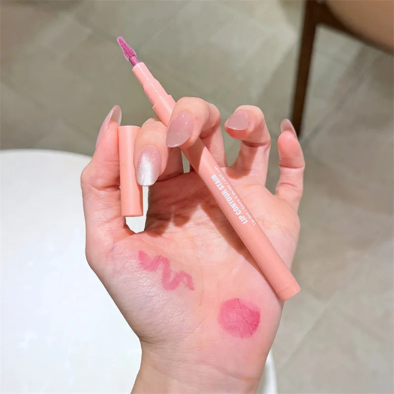 Lip Contour Lip Stain Wear Matte Lipliner Pencil Tint Lipstick Long Lasting Non-Stick Cup Moisturising Liner Makeup