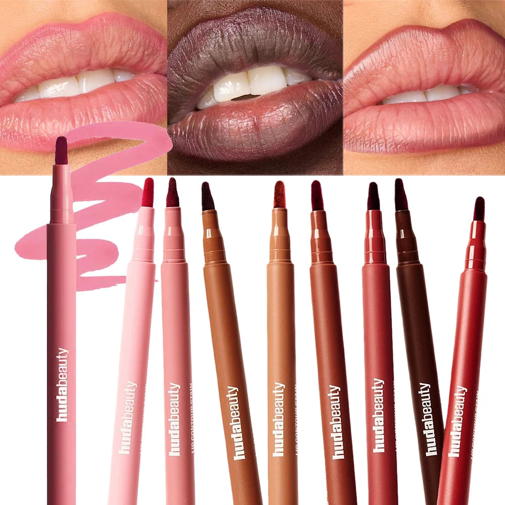 Lip Contour Lip Stain Wear Matte Lipliner Pencil Tint Lipstick Long Lasting Non-Stick Cup Moisturising Liner Makeup