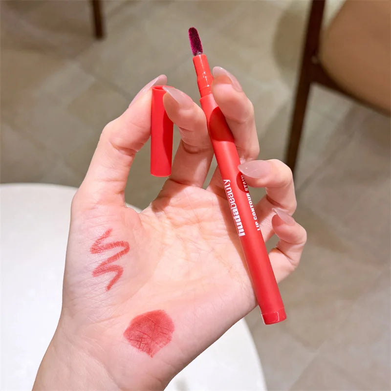 Lip Contour Lip Stain Wear Matte Lipliner Pencil Tint Lipstick Long Lasting Non-Stick Cup Moisturising Liner Makeup